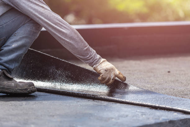 Professional Emergency Waterproofing technician working in Bancroft, WI